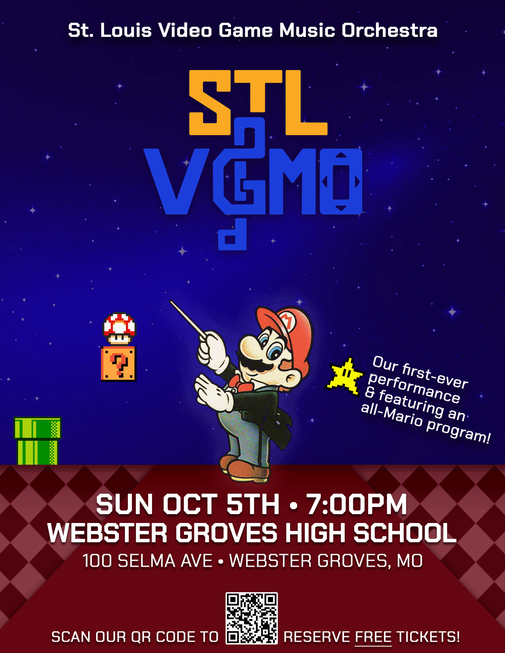 Cover Image for STLVGMO Concert: Super Mario Suite