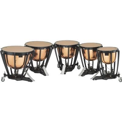 Set of 4 Yamaha Professional Series Hammered Copper Timpani